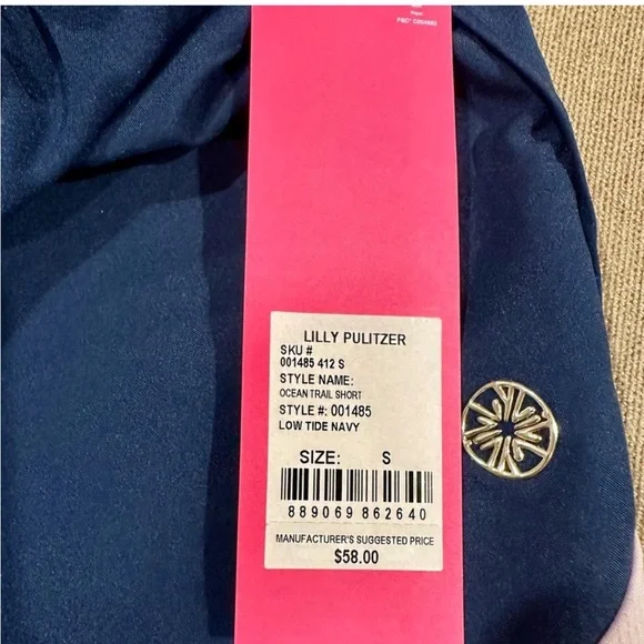 Lilly Pulitzer Ocean Trail Navy Short - Picture 9 of 13